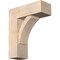 Ekena Millwork Thorton Block Smooth Bracket w/ Offset Brace, Douglas Fir, 7 1/2"W x 20"D x 24"H BKT0806X20X24THR05SDF - alternate 1